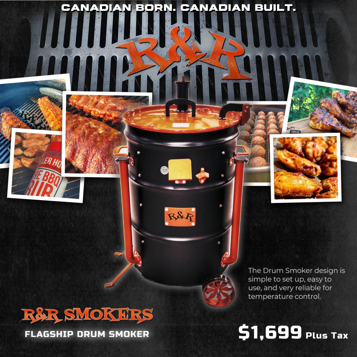 R&R Flagship Drum Smoker