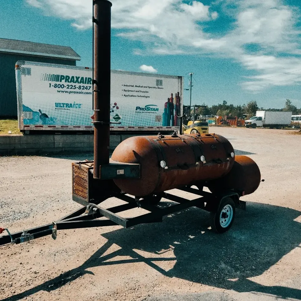 R&R rental smoker at an event